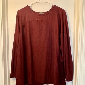 Old Navy Maroon Long Sleeve Tee
